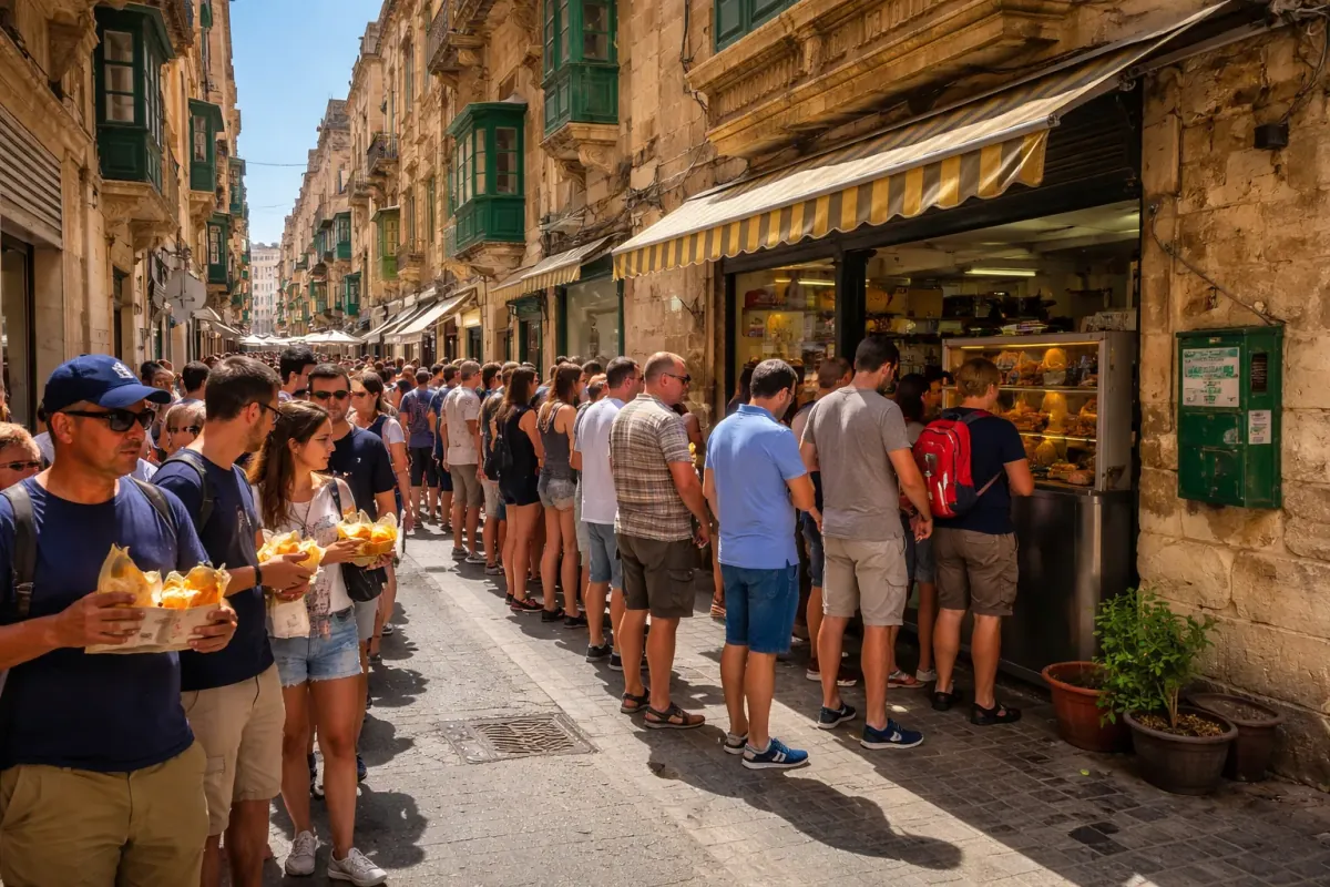 Malta Announces New National Sport: Queueing for Pastizzi