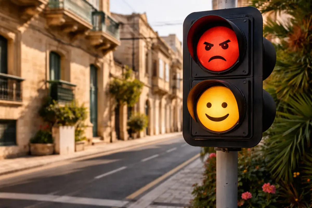 New Traffic Light Colors Introduced to Represent Maltese Emotions: ‘Aħmar for Anger, Għasel for Happiness’
