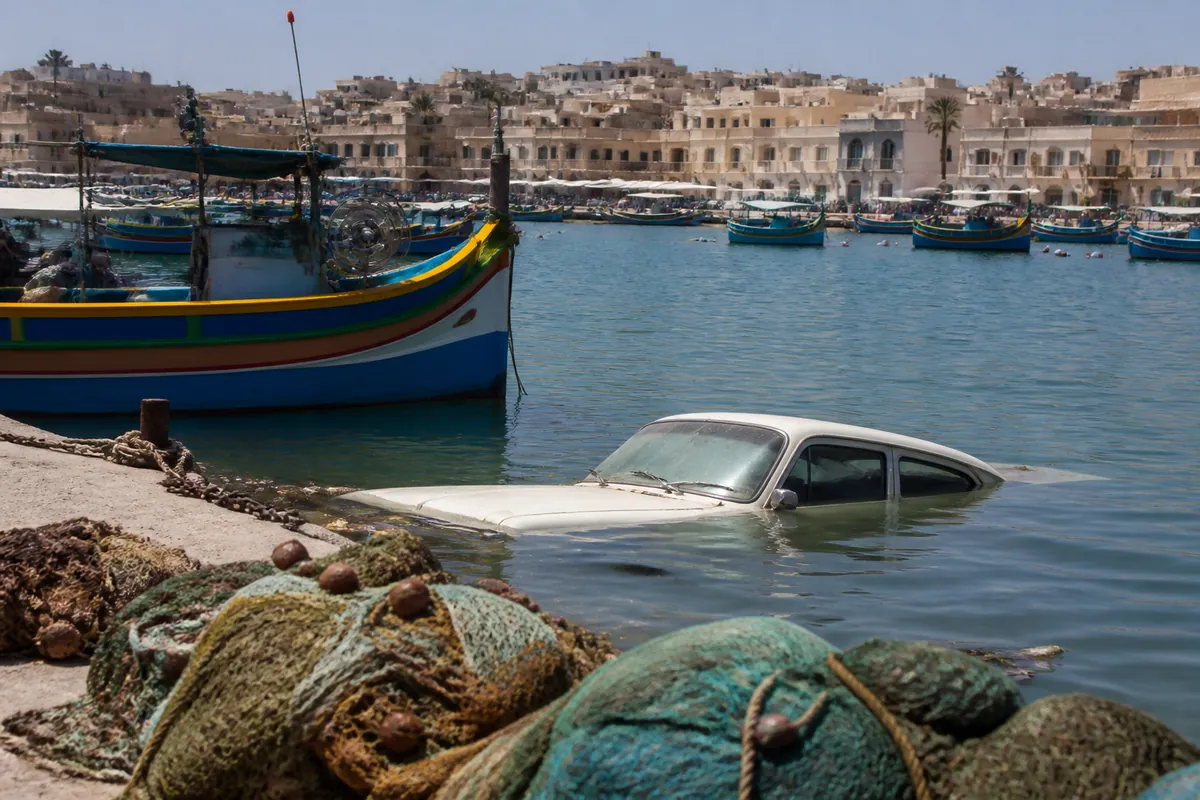 Local Fisherman Reels in Vintage Car, Demands Government Subsidy for Fishing Boat Transformation