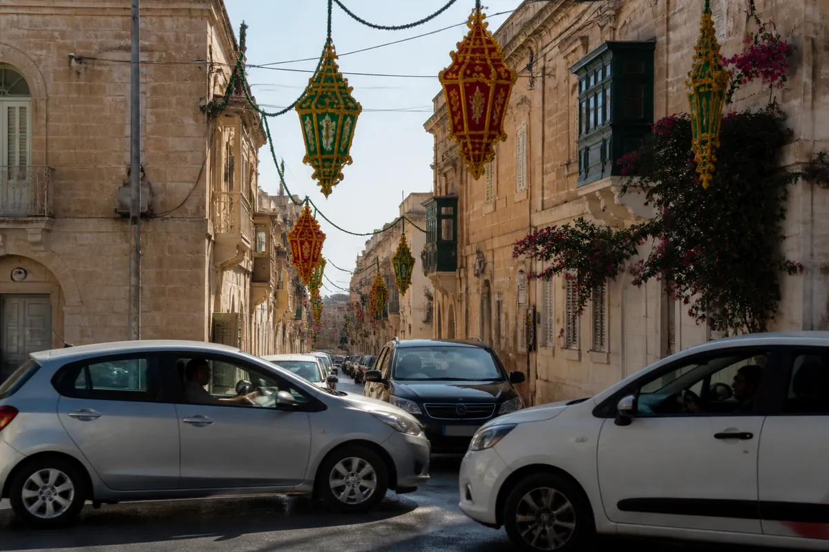Maltese Government Replaces Traffic Lights with Festa Lanterns to Boost Driving Skills