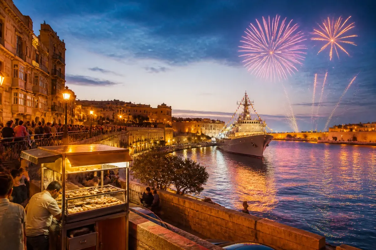 Maltese Government Declares All Public Holidays on Floating Ship for Fireworks and Pastizzi