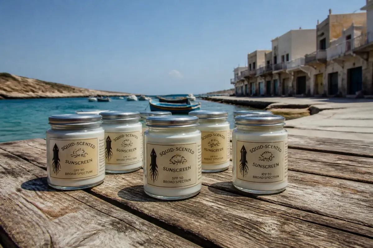 Local Fisherman Invents 'Squid-Scented Sunscreen' to Repel Sunburn and Tourists After Spa Snub