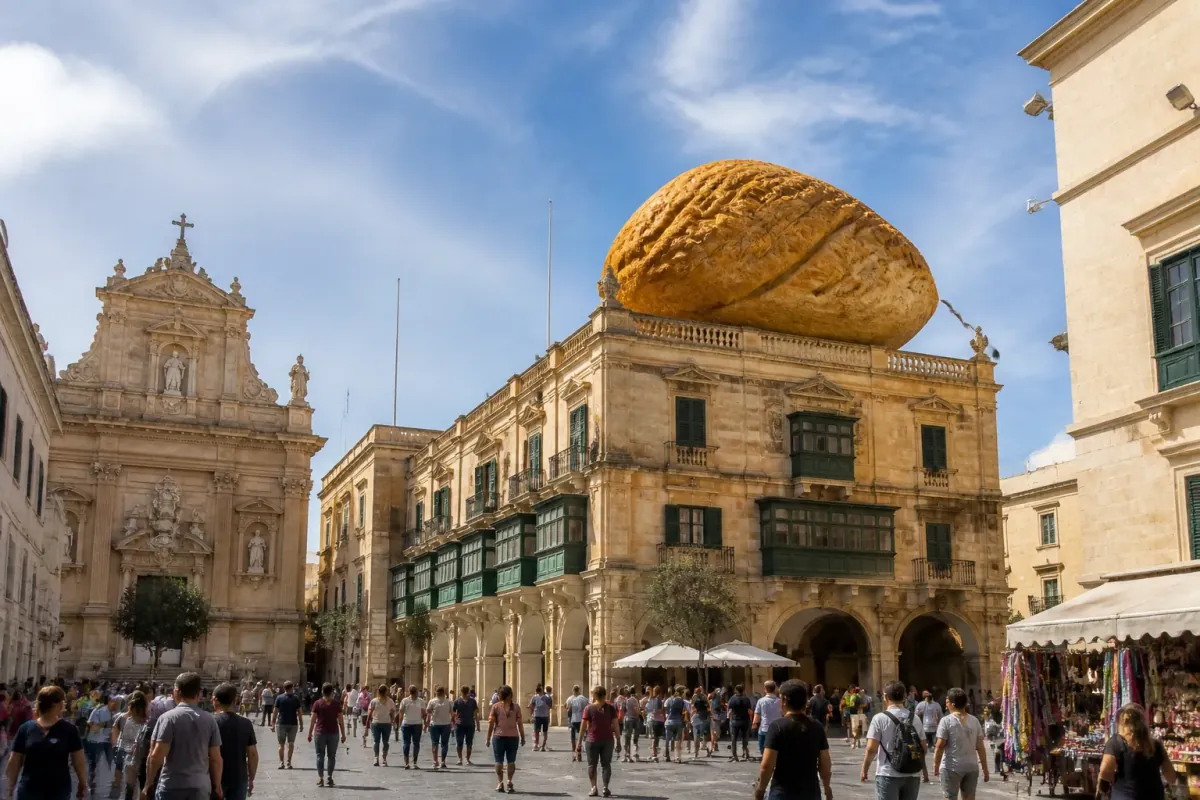 Maltese Government Replaces Landmarks with Life-Sized Pastizzi to Attract Tourists