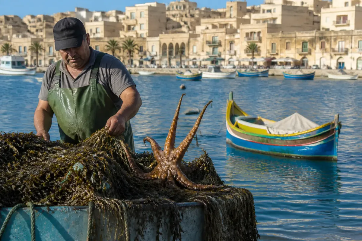 Local Fishermen Find Magic Nets, Banning Seaweed to Cut Octopus Karaoke Talent