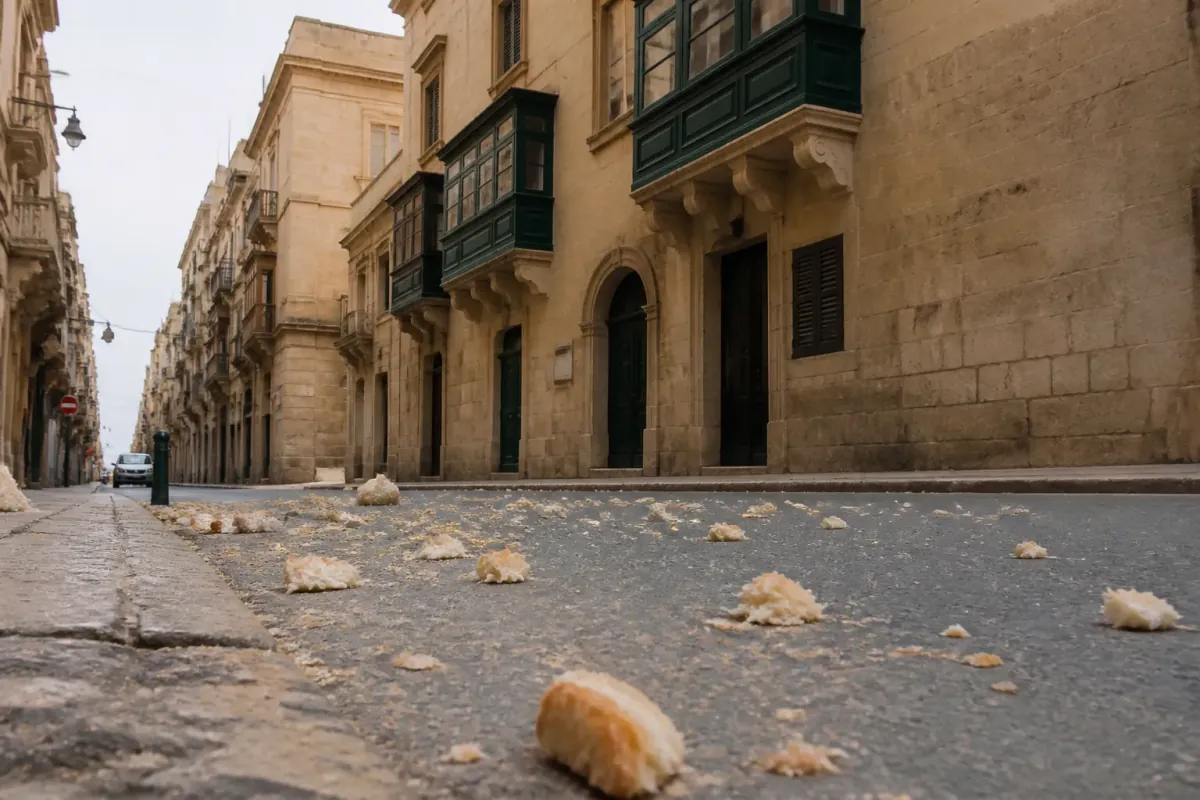 Maltese Government Mandates 10% Less Pastizzi Filling, Ignites 'Pastizza' Protests as Citizens Build Balconies from Leftover Pastry