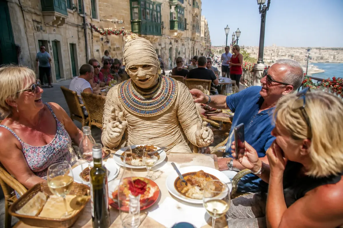 Maltese Government Launches 'Dine with a Documented Mummy' Program for Tourists, Mummy Shocked to Not Get Paid