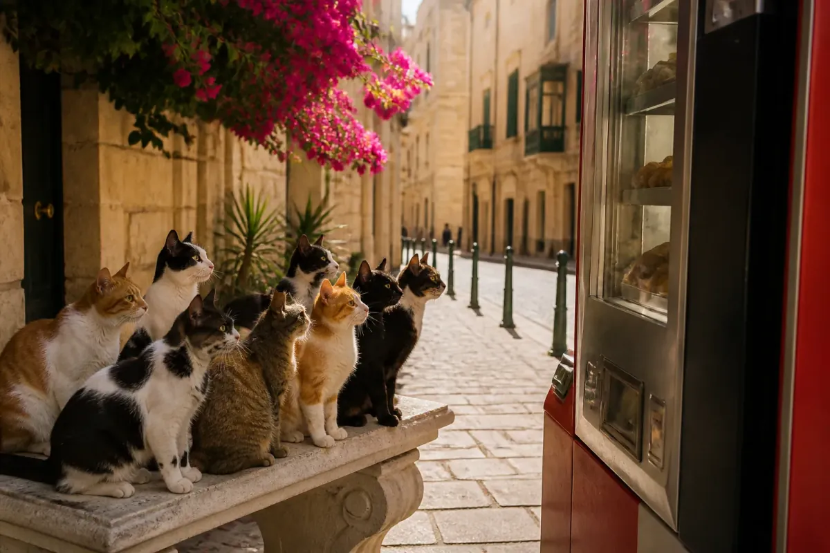 Maltese Cats Now Senior Citizens, Demand Self-Service Kiosks for Fancy Pastizzi