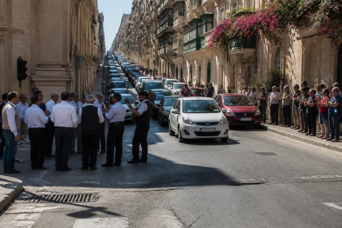 Maltese Government Replaces Traffic Lights with Għana Singers, Citizens Rejoice and Sing Along