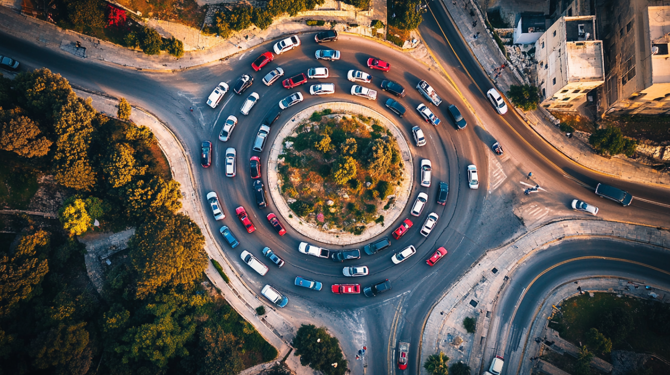 Roundabout standstill
